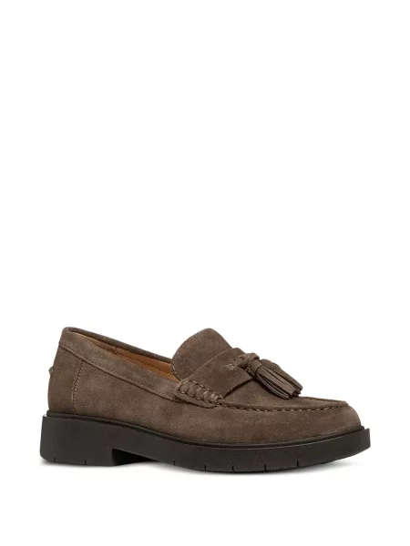 Pantofi loafer Geox din piele de căprioară maro
