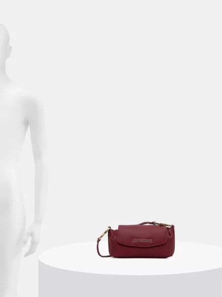 Кожаная сумка через плечо Love Moschino