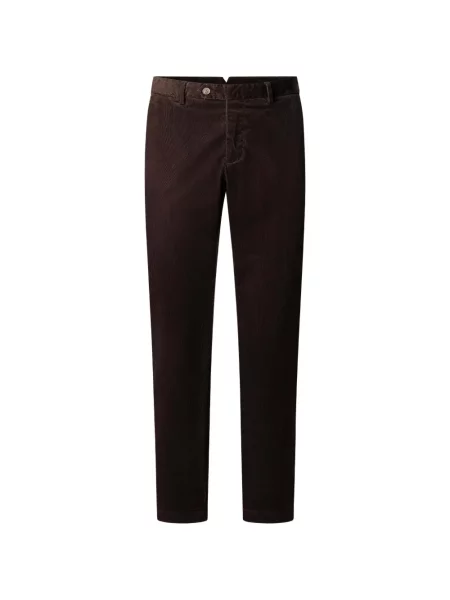 Pantaloni chino Hackett London de catifea cord maro