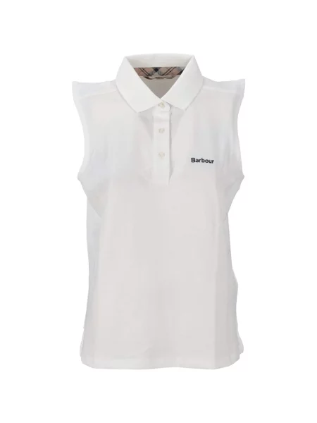 Top Barbour bez rękawów biały