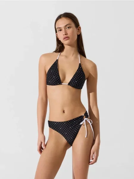 Karl Lagerfeld Bikinové nohavičky / biela čierna