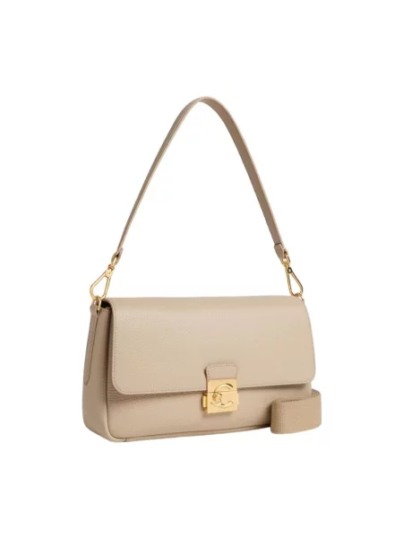 Coccinelle Torebki Kobieta ONE SIZE C-Me Lock Shoulder Bag beżowy