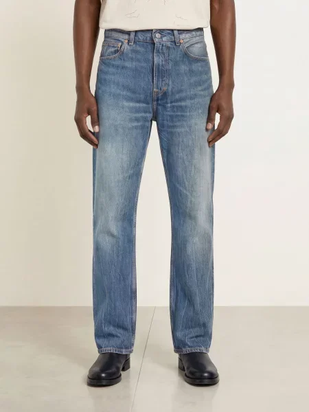 Our Legacy Džíny Third Cut Relaxed Fit river blue wash modré