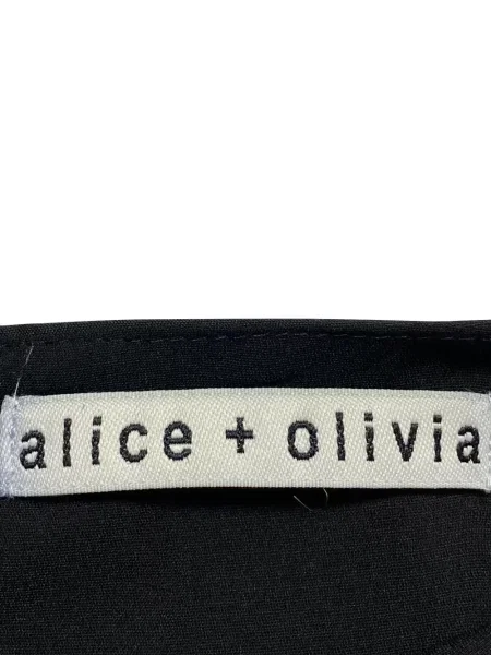 Rochie mini Alice + Olivia cu volane de costum negru