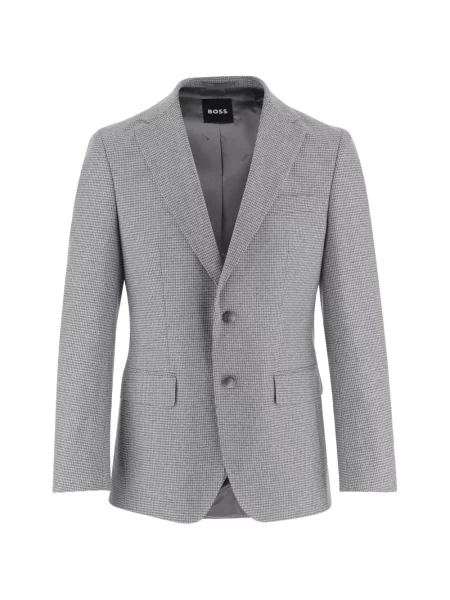 Blejzer Boss s houndstooth uzorkom siva