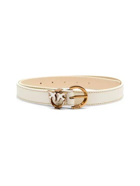 Pinko De piele TAMBORIL alb