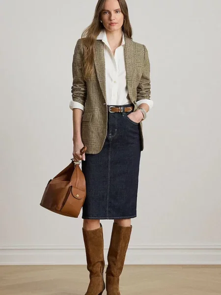Джинсовая юбка Lauren Ralph Lauren