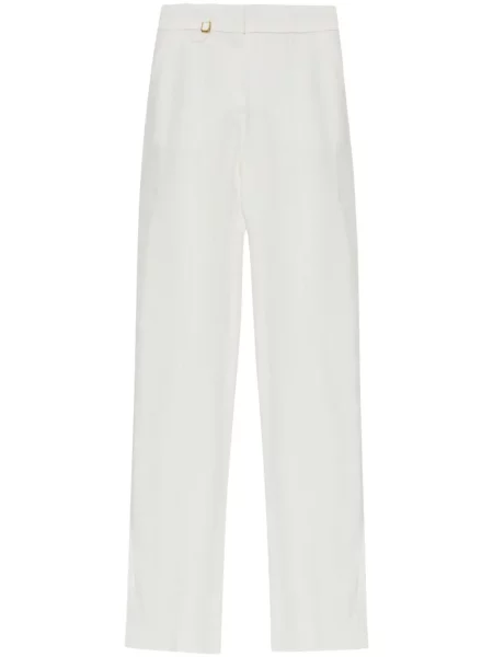 Pantaloni Jacquemus alb
