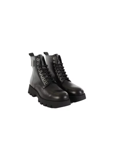 Buty do kostki Karl Lagerfeld skórzane czarne