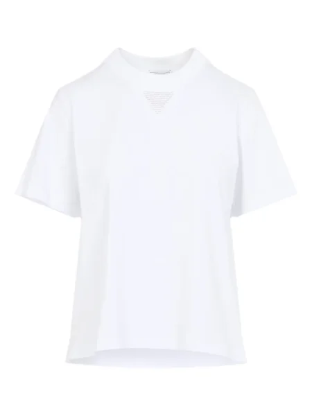 Tricou Peserico cu decolteu rotund alb