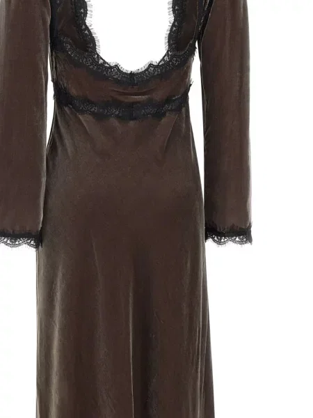 Rochie Rixo din dantelă de costum maro