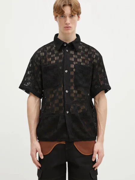 Сорочка Andersson Bell Letto Knitted regular класичний комір чорний