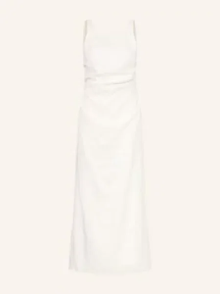 Faithfull The Brand Sukienka Lniana Cera weiss