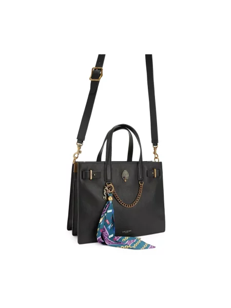 Kurt Geiger London torebka shopper skórzana SLOANE czarna