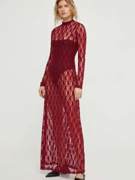 Obleka Résumé bordo