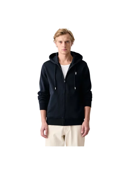Bluza z kapturem Trussardi niebieska