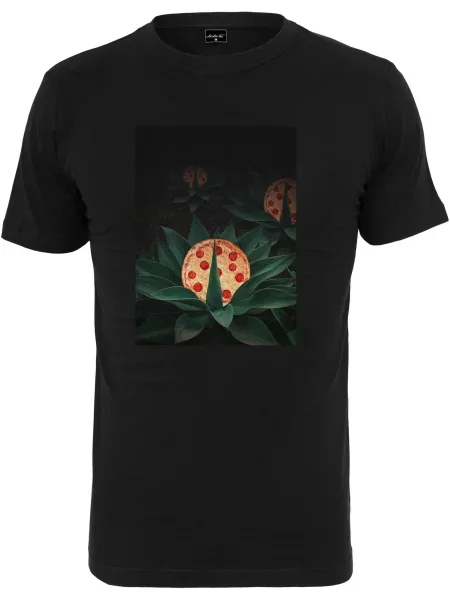 Mister Tee Tricou Pizza Plant verde / portocaliu / roșu negru