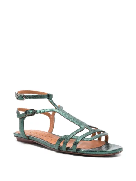 Sandale Chie Mihara din piele cu bretele verde
