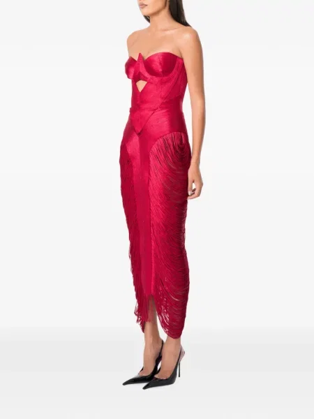 Rochie midi Norina St roșu