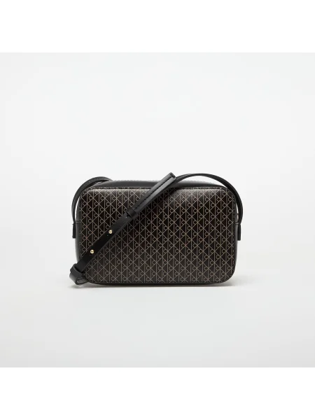 Geantă Calvin Klein Emblem Aop Elongated Camera Bag Black Universal negru