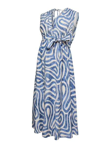 MAMALICIOUS Obleka MLKATRINE TESS kremna / mornarska