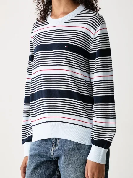 Tommy Jeans пуловер дамски от синьо