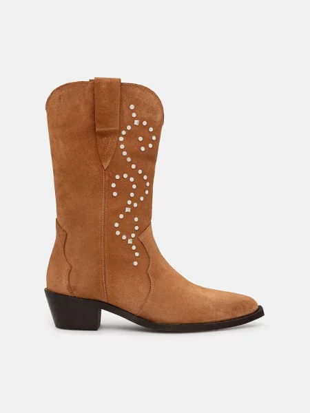 Замшевые сапоги Answear.lab бежевые