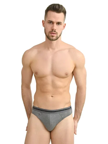 Труси Uniconf темно-сірий/меланж бавовна/поліестер сірі