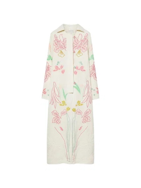 Palton Forte_forte cu broderie cu model floral