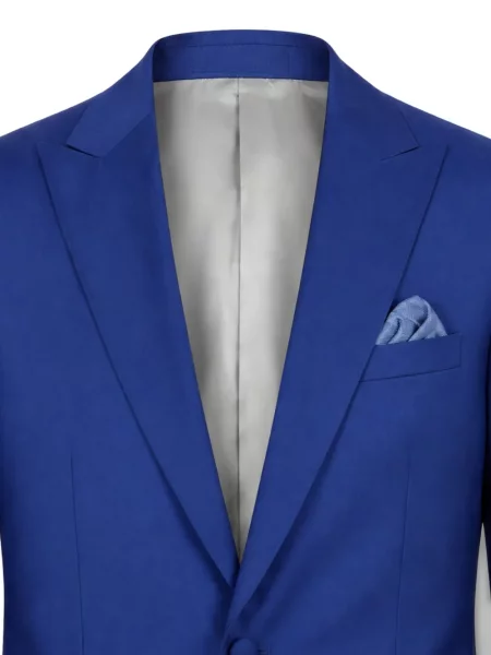 Costum Paoloni cu rever albastru