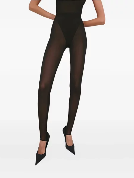 Pantaloni Wardrobe.nyc transparente negru