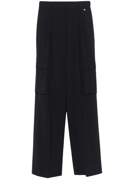 Pantaloni Herno plisate albastru