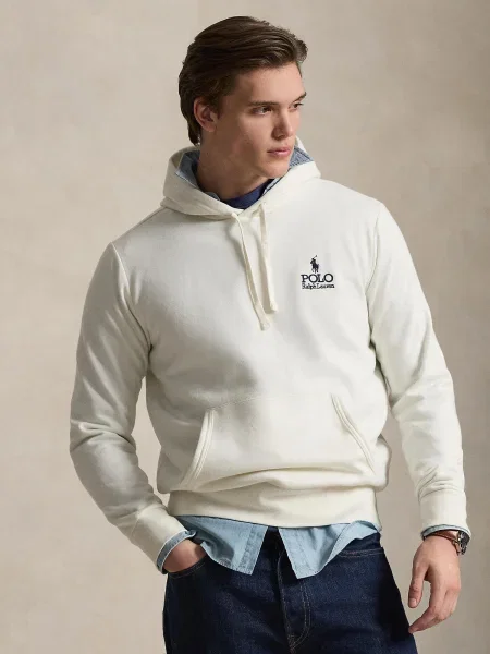 Polo Ralph Lauren hanorac cu glugă pentru bărbați cu bej