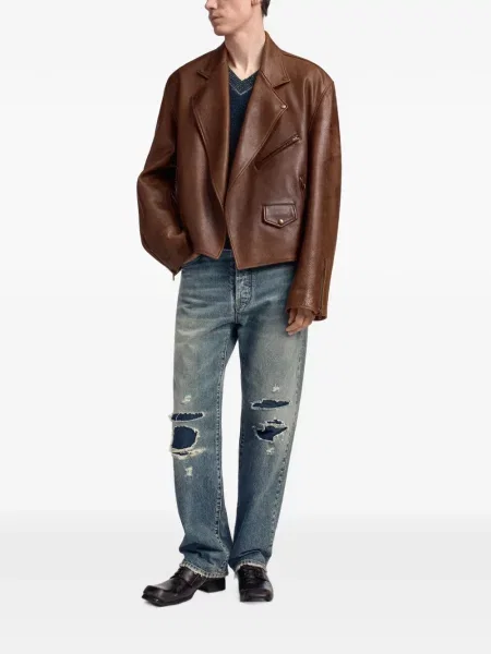 Geanta de piele Maison Margiela maro