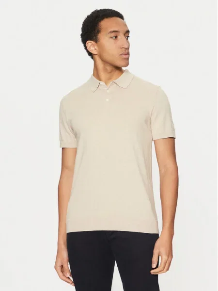 Selected Homme Polo Regular Fit bež