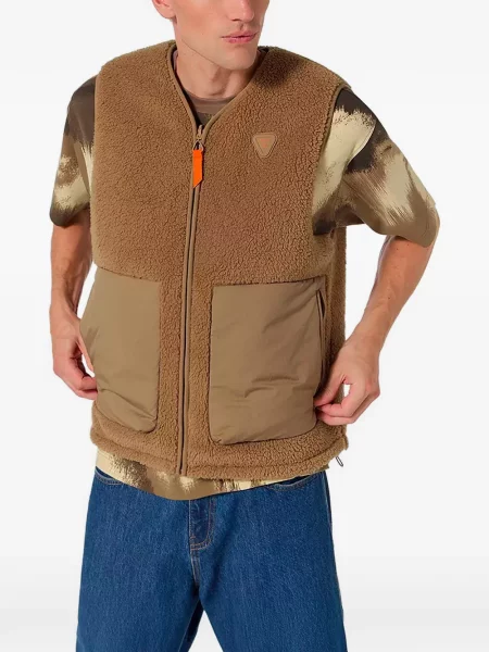 Fleece αναστρεπτός γιλέκο Gertrude καφέ