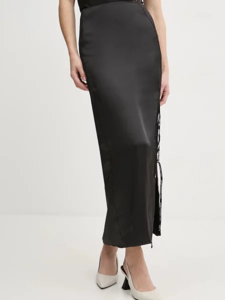 Karl Lagerfeld Jeans fustă maxi creion negru