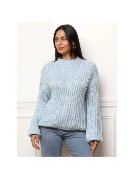 Pulover La Modeuse albastru