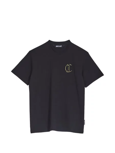 Tricou Just Cavalli cu broderie negru