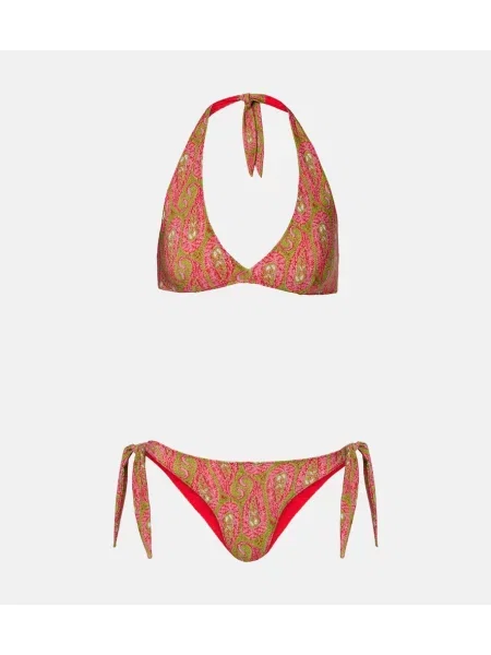 Bikini Etro cu imagine roz