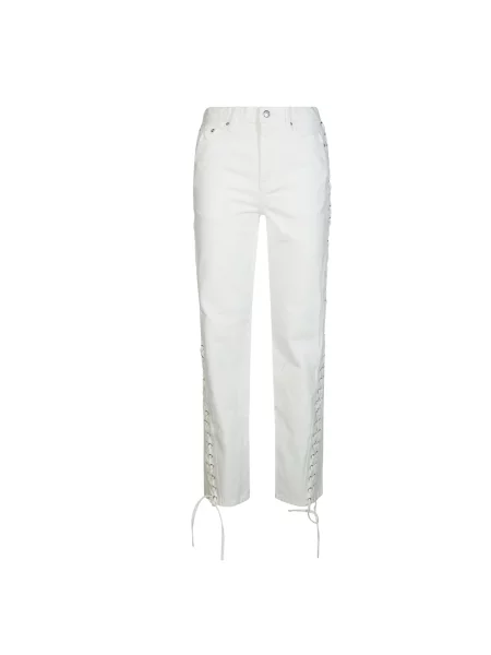 Baggy jeans Rotate Birger Christensen białe