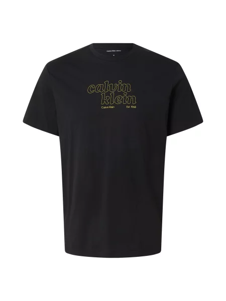 Calvin Klein Jeans Tricou galben negru