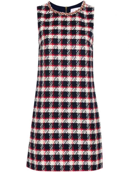 Gulerat rochie midi Carolina Herrera albastru