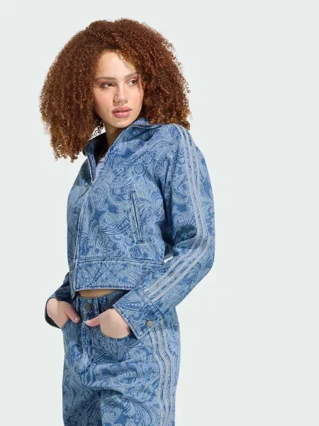 Джинсова куртка adidas синій