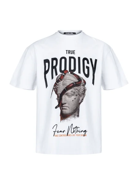 Trueprodigy Tricou Jamie gri / negru alb