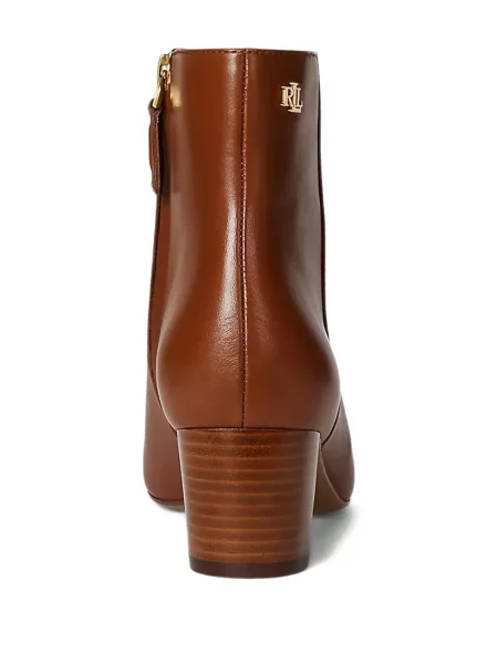 Μποτάκια Lauren Ralph Lauren καφέ