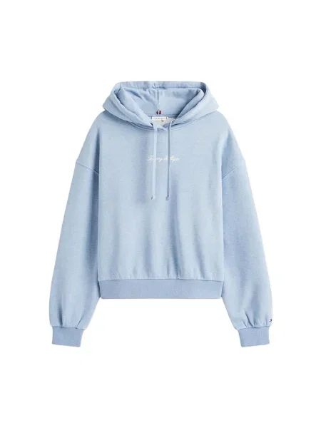 Hanorac din fleece Tommy Hilfiger din fleece clasic albastru