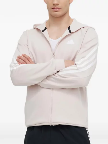 Csíkos tornaterem rövidnadrág Adidas nyomtatás kék
