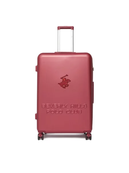 Велика валіза Beverly Hills Polo Club бордовий