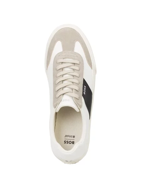 Szarvasbőr sneaker Boss fehér